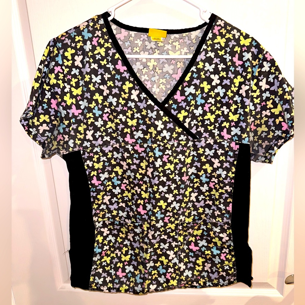 Butterfly Scrub Top